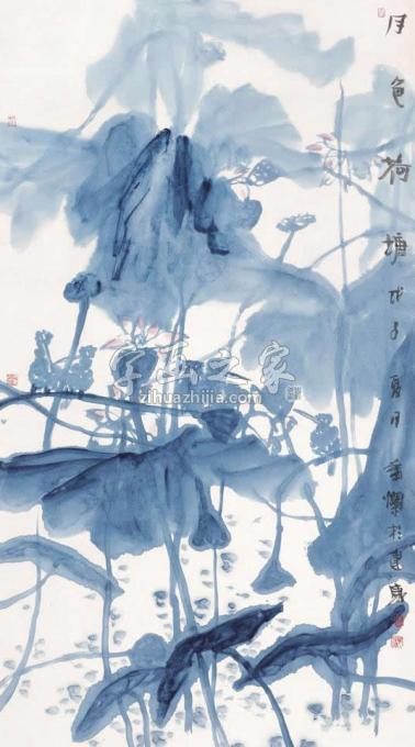 国画家叶菩题字画之家