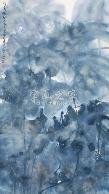 国画家叶菩题字画之家
