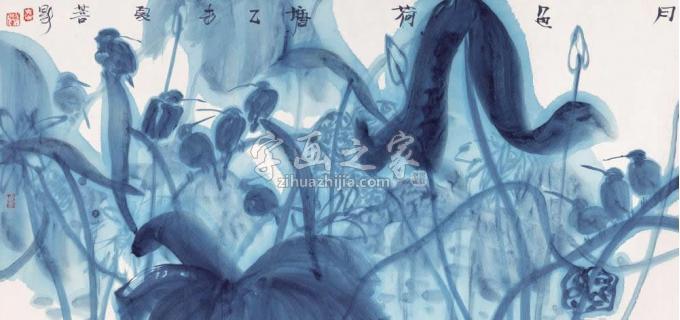 国画家叶菩题字画之家
