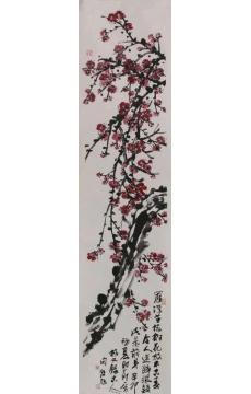 许朝旭国画花鸟梅树花放字画之家