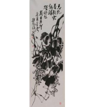 许朝旭国画花鸟马乳着秋霜字画之家