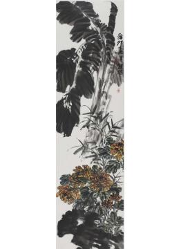 许朝旭国画花鸟芭蕉图字画之家