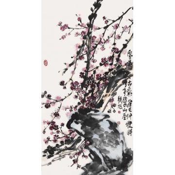 许朝旭国画花鸟寒香图字画之家