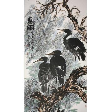 许朝旭国画花鸟春雨字画之家