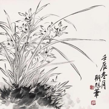 许朝旭国画花鸟双钩兰字画之家