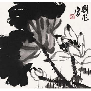 许朝旭国画花鸟水墨作品019字画之家