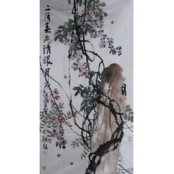 许朝旭国画花鸟二月春光清眼耳字画之家