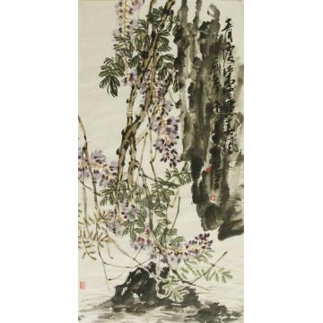 许朝旭国画花鸟紫藤字画之家