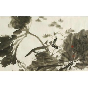 许朝旭国画花鸟荷花图字画之家