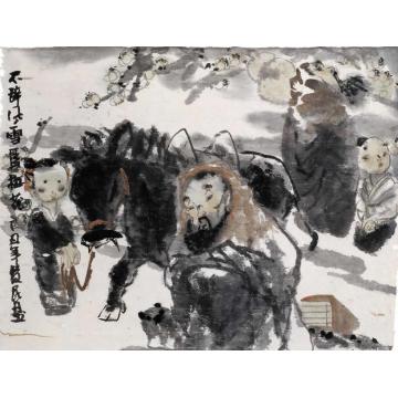 杜觉民国画人物赏梅字画之家