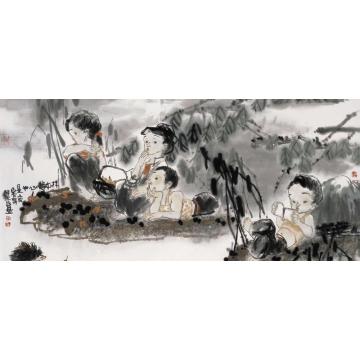 杜觉民国画人物林中字画之家
