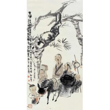 杜觉民国画人物古风字画之家