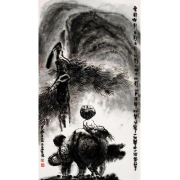 杜觉民国画人物牧山字画之家