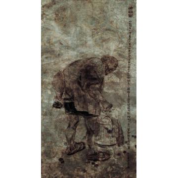 杜觉民国画人物晚秋图字画之家