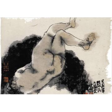 杜觉民国画人物人物系列10字画之家