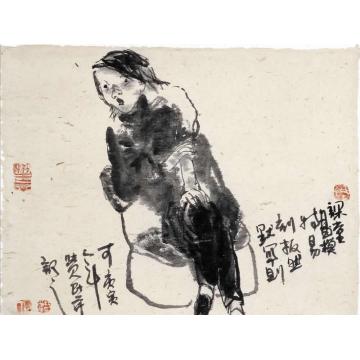 杜觉民国画人物人物系列13字画之家