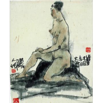 杜觉民国画人物人物系列15字画之家