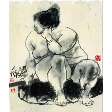 杜觉民国画人物人物系列18字画之家