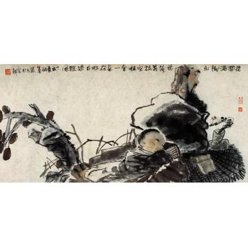 杜觉民国画人物人物系列43字画之家