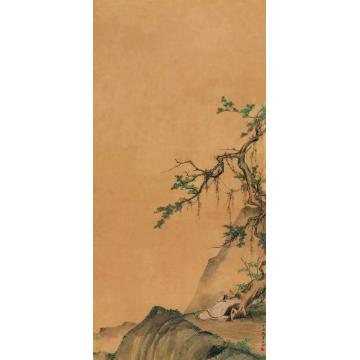 周之江国画山水临南宋画秋景字画之家