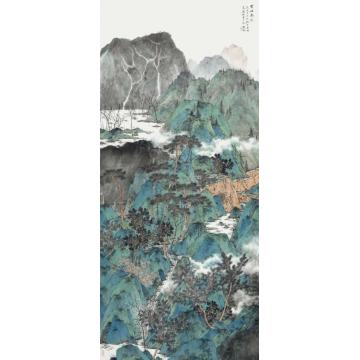 刘旭国画山水云岫飞流字画之家