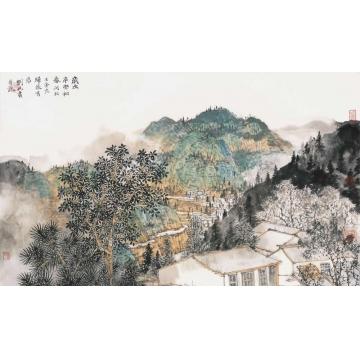 刘旭国画山水写生之二字画之家