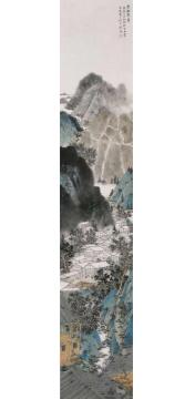 刘旭国画山水层楼翠霭字画之家