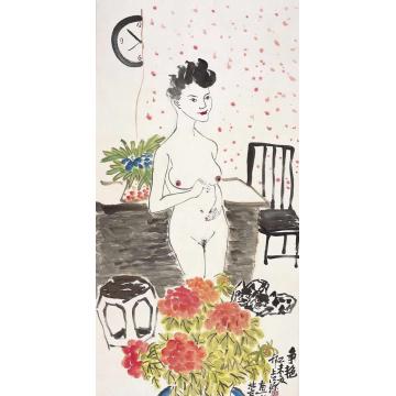 江源国画人物争艳字画之家