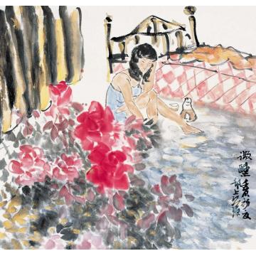 江源国画人物微醺字画之家