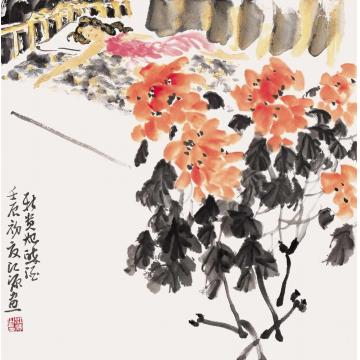 江源国画人物新贵妃醉酒字画之家