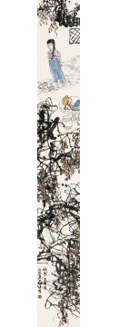 江源国画人物现代风情组画（三）字画之家