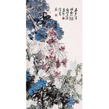 江源国画花鸟五月里的花字画之家