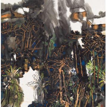 庄小尖国画山水云水可居字画之家