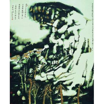 庄小尖国画山水倚杖立云沙字画之家