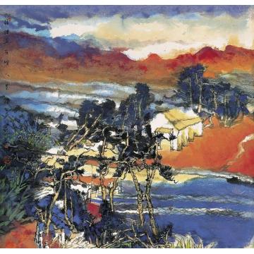 庄小尖国画山水吟人风景字画之家
