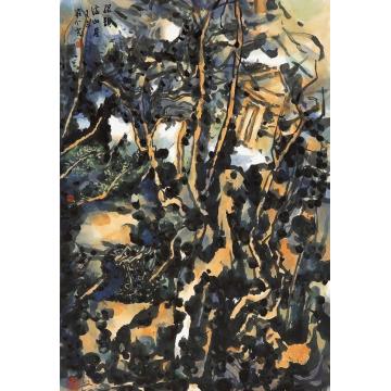 庄小尖国画山水绿韵满山居字画之家