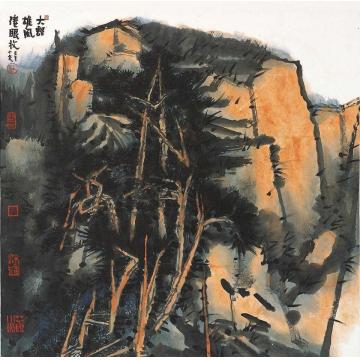 庄小尖国画山水大壑雄风倦眼收字画之家