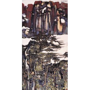 庄小尖国画山水丹霞万仞字画之家