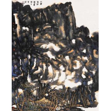 庄小尖国画山水荡胸生层云字画之家
