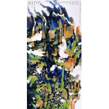 庄小尖国画山水独立苍茫啸天风字画之家