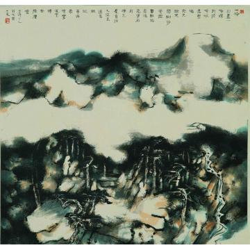 庄小尖国画山水云山缥渺字画之家