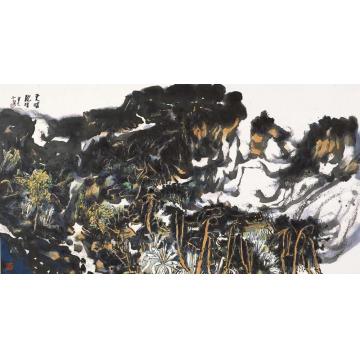 庄小尖国画山水虎啸龙吟字画之家