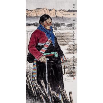 闫畅青国画人物藏区印象字画之家