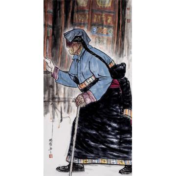 闫畅青国画人物甘南印象字画之家