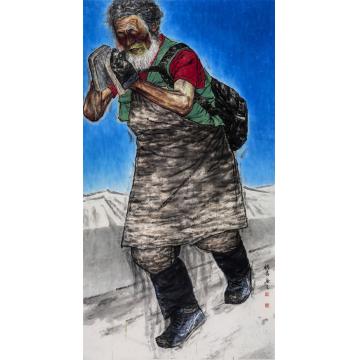 闫畅青国画人物藏区印象--朝圣字画之家