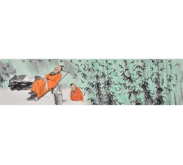 闫畅青国画人物自在图字画之家