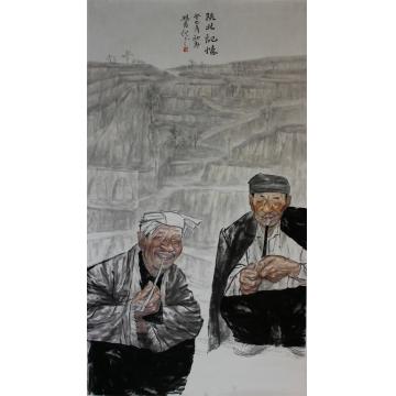 闫畅青国画人物陕北记忆字画之家
