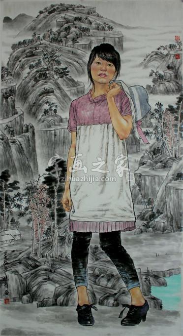 国画家闫畅青字画之家