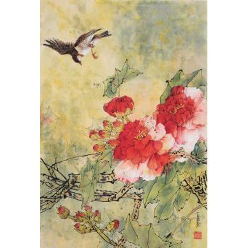 石君国画花鸟秋光字画之家