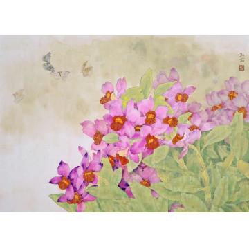 石君国画花鸟蝶恋字画之家